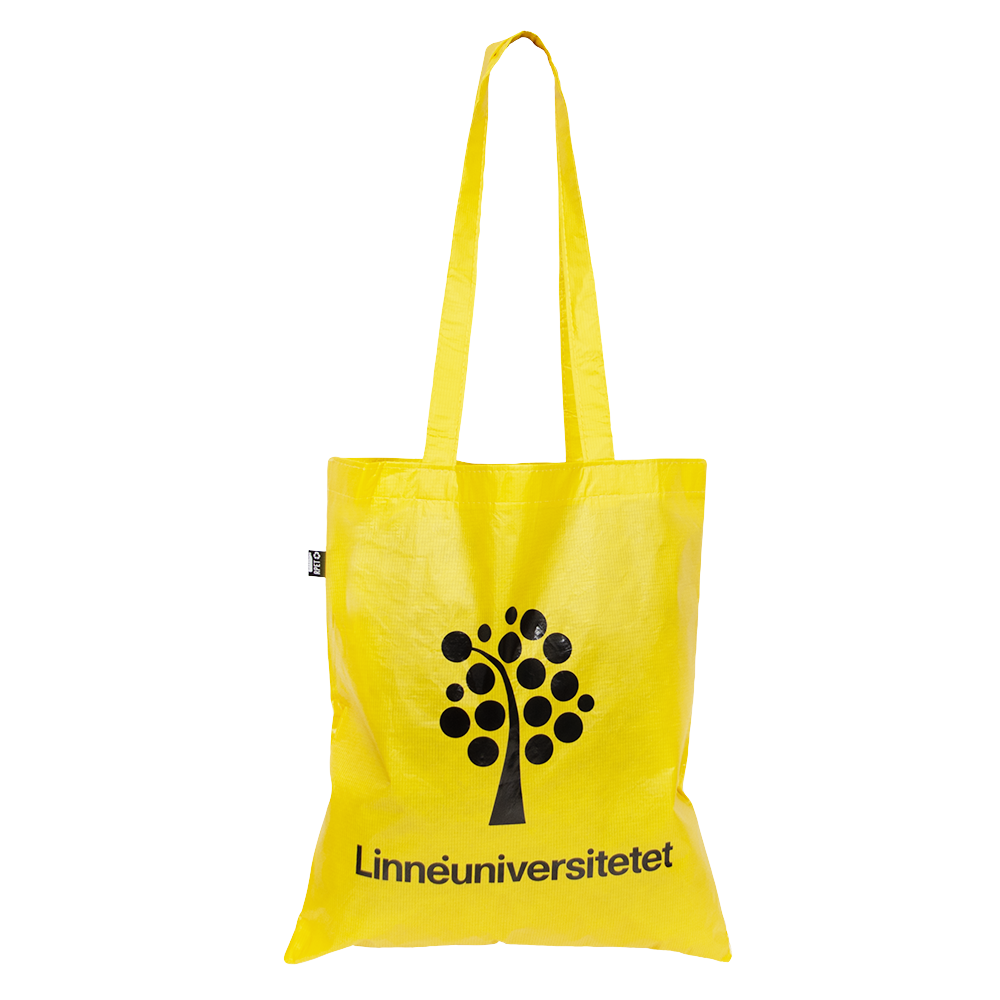 Shoppingkasse gul inkl tryck